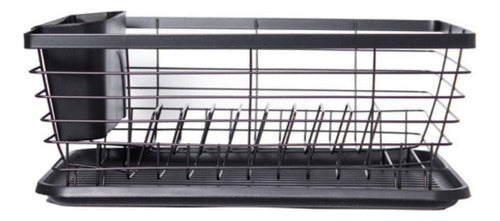 Master Sale Chrome Dish Drainer with Cutlery Holder and Tray 1