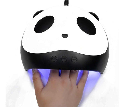 USB Panda Shaped LED UV Nail Dryer with Sensor for Manicure and Pedicure 0