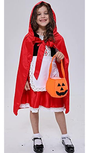 VIYORSHOP Red Riding Hood Costume for Girls 3