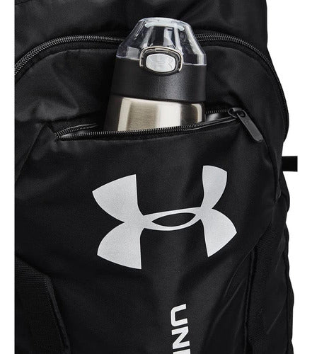 Under Armour Unisex Sackpack Backpack - Black/Silver, One Size 3