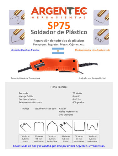 Plastic Welder Repair Kit Bumper SP75 by Argentec 1