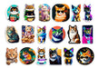 Jocosoimpresiones Cat Stickers (Water Resistant) P4 0