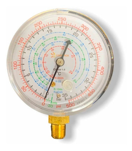 Cooltech Manómetro Multigas Baja Presion R134a R410 R404 R22 Repjul 1