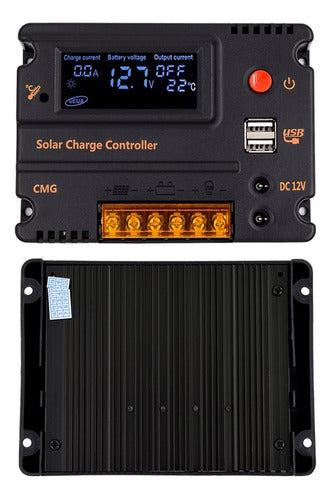 COSSCCI 10A 12V 24V Dual Intelligent Solar Charge Controller 3