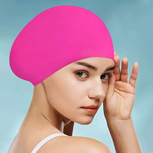 THOHR Silicone Swim Cap Set of 2 6