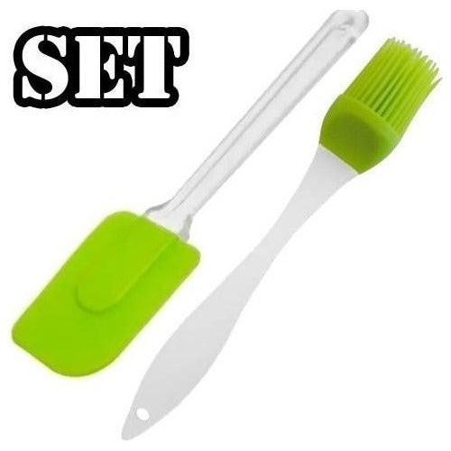 Bazar Casa Greco Set Spatula + Silicone Brush for Pastry 0