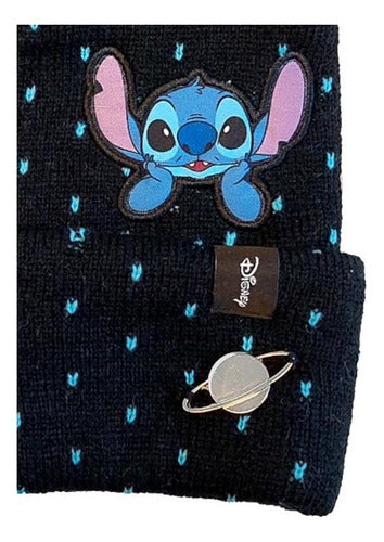 Disney Gorro Niñas Stitch Pompon 4