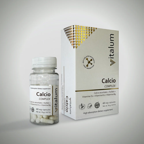 Hg Vitalum- Calcio Complex + Vit. D2 + K2 + B9 X60 Cap 2