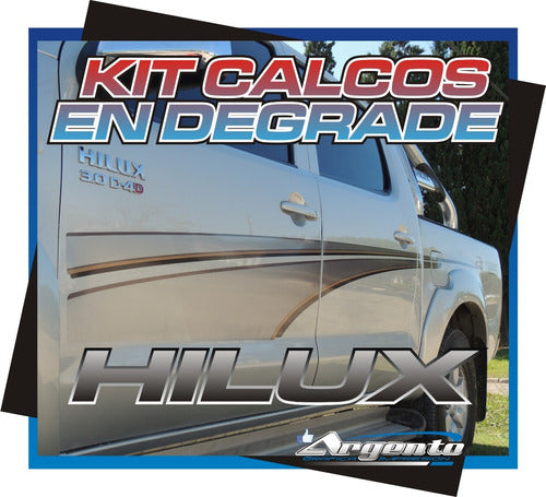 Franjas Laterales Toyota Hilux Srv 2005 Calcos LG 3