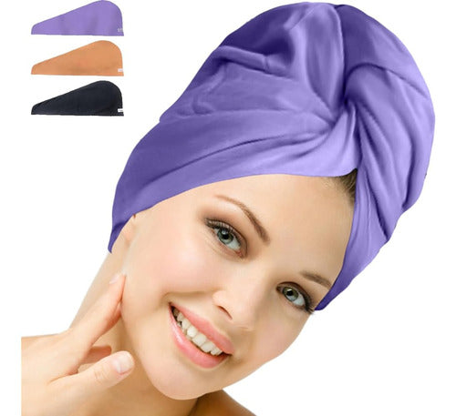 Radiant Queen Cotton Hair Towel (Purple) 100% Cotton 0