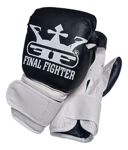 Final Fighter Combo Kit Kids Kick Boxing MMA Gloves and Shin Protectors 1