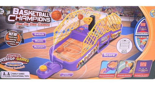 Juego De Basketball De Mesa Para Embocar Basquet Electronico 5