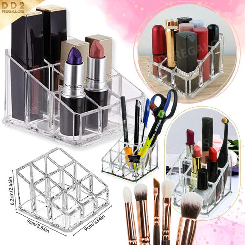 DD2 Acrylic Lip Cosmetic Organizer with 9 Divisions 3