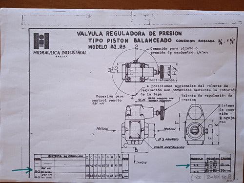 Válvula Oleohidráulica Reguladora De Presión 3