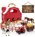 Animales De Granja Red Barn Toys, 20pcs Farm Toys Farm Figur 0