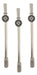 Intercan Nickel-Plated Bronze Straw with Hexagonal Base - Blister of 12 Units 2