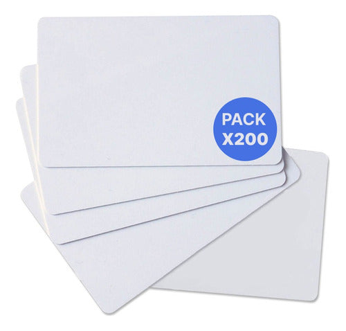 Tarjetas Credencial Pvc Evolis Badgy 100 X Pack 200 Unidades 0