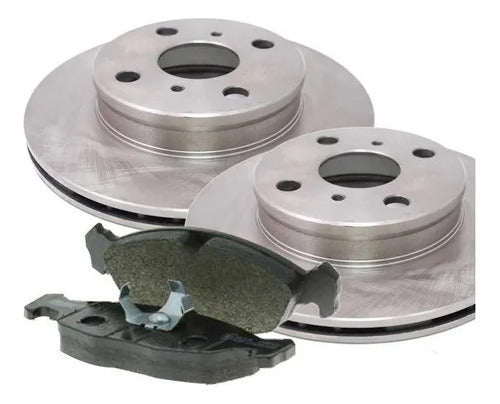 Front Brake Discs and Pads Kit Peugeot 307 1.6 0