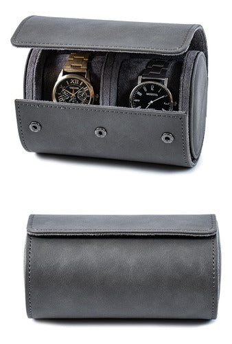 Guka Watch Roll Travel Case Para Hombres - Organizador De Al 0