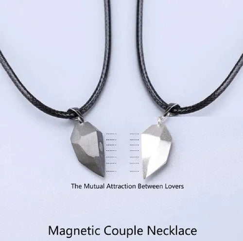 Magnetic Heart Couples Magnetic Necklace Love Jewelry Set Men Women Gift 7