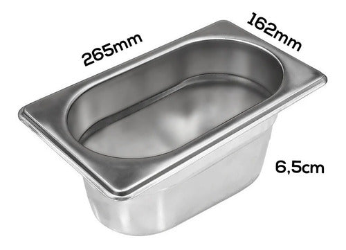 Master Gastronomic Tray GN 1/4 X 10 cm Stainless Steel 1