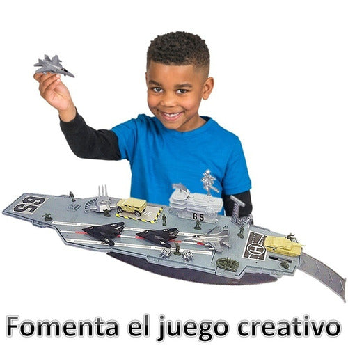 Special Forces Military Aircraft Carrier Playset for Kids - New 2