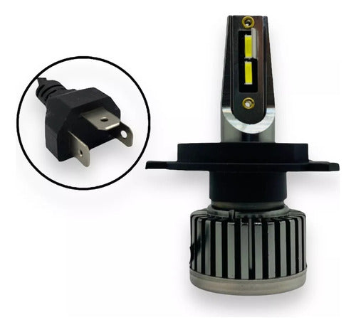 Lux Led Cree Led Moto R8 H4/HS1 Sin Cooler Alta/Baja Chip Csp A-VIP 0