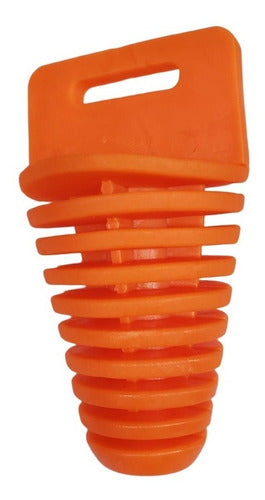 MD Tapón 4t Moto Protector De Escape Color Naranja 0