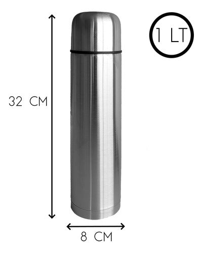 1L Stainless Steel Thermos 1