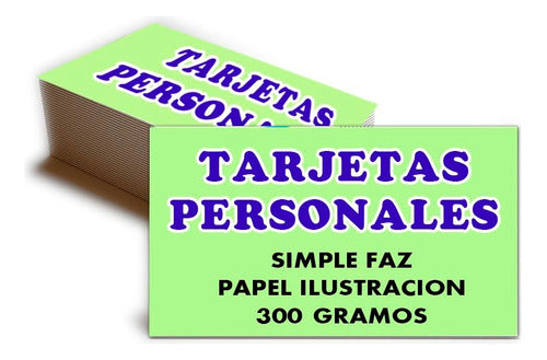 Tarjetas Personales Simple Faz 60 Unidades 2