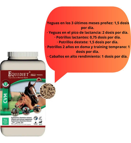 Equidiet CVM Vitamin and Mineral Supplement for Arabian Horses 3kg 1