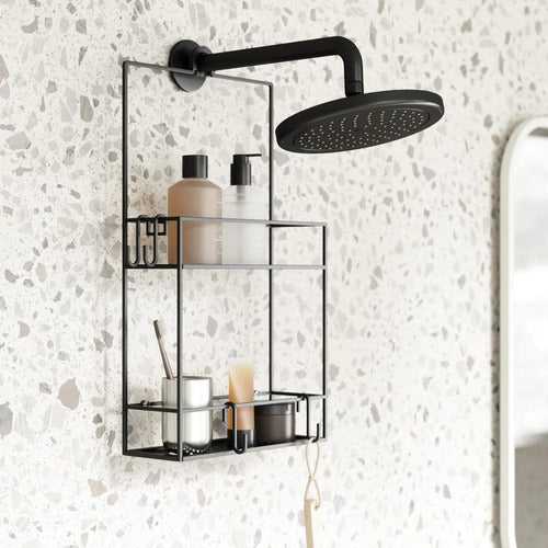 Umbra Cubiko Black Shower Organizer 1