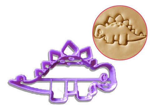 4x Dinosaurios Cutes - Cortante Molde Galletas Masa Fondant 2