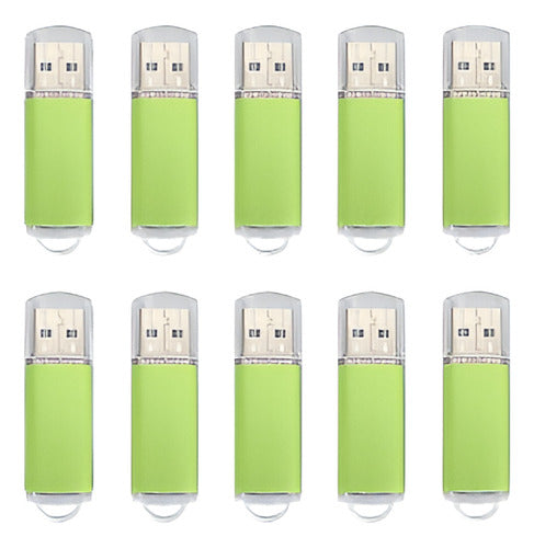 10pcs USB 2.0 Flash Drives 1GB Storage Flash Thumb 0