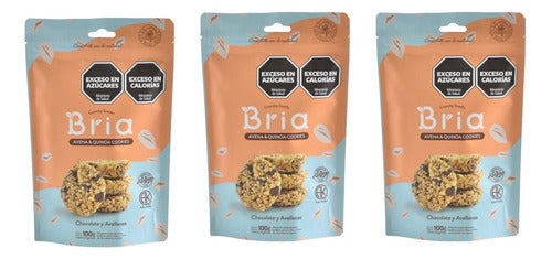 Bria Pack of 3 Chocolate and Hazelnuts Snacks 100g 0