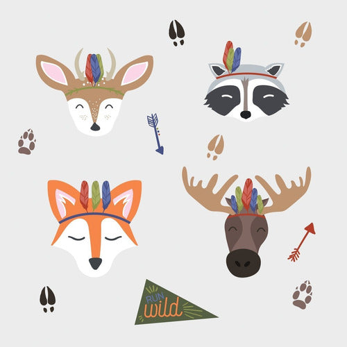 RoomMates Forest Animals Wall Vinyl Decor 2