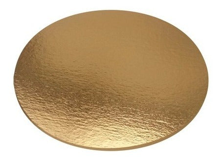 Configraf Golden Cardboard Discs 22 cm (Pack of 100 Units) 3