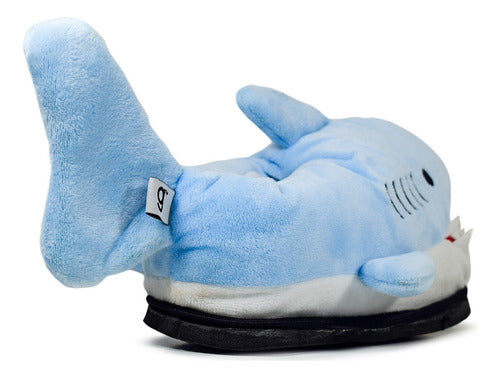 Gummi Shark Plush Slippers for Kids 7