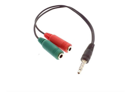 Megalite Cable Adapter Plug Mic and Audio Female to 3.5mm Male Plug 0