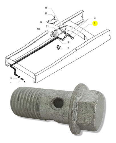 Tornillo Banjo Hueco Iveco 4864083 1