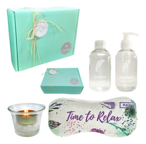 Zen Jasmine Scented Gift Box Spa Relaxation Set N45 - Perfect for Unwinding and Indulging in Blissful Relaxation! - Set Aroma Caja Regalo Gift Box Zen Jazmín Kit Spa N45 Relax