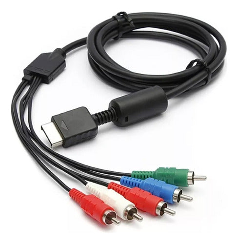 Seisa Component Video Cable for PS2 and PS3 - 1.8 Meters Long 2