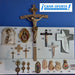 Wooden Crucifix with Pyrographed Christ 15cm Light Brown 2