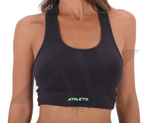 Top Negro De Lycra Para Deporte Gym Fitness Ejercicio - Goat Outdoor 0