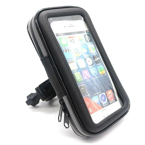 Soporte Celular Moto Bicicleta Touch Impermeable Lluvia 1