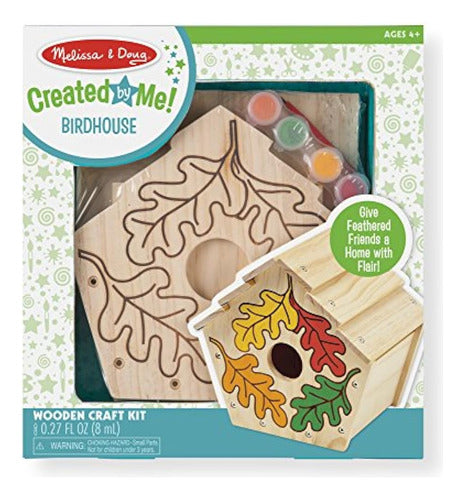 Melissa & Doug Build Your Own Birdhouse Craft Kit 0