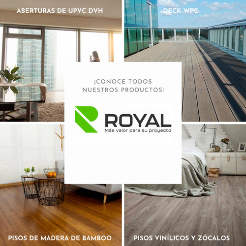 Royal EVA Vinyl Floor Underlayment 1.5mm Aluminum Film Roll 18.6m 7