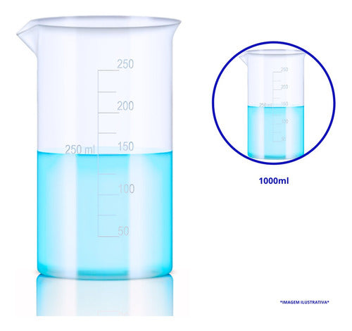 Copo Becker Grad. Forma Alta Berzelius 1000ml 1