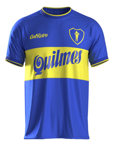 Boca 2000 Quilmes Riquelme Retro Polyester Shirt 3