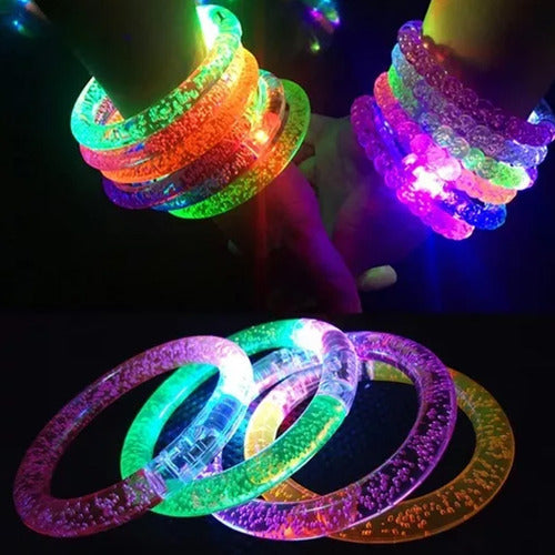 LED Round Luminous Bracelet with Colorful Lights for Parties and Events X24 2